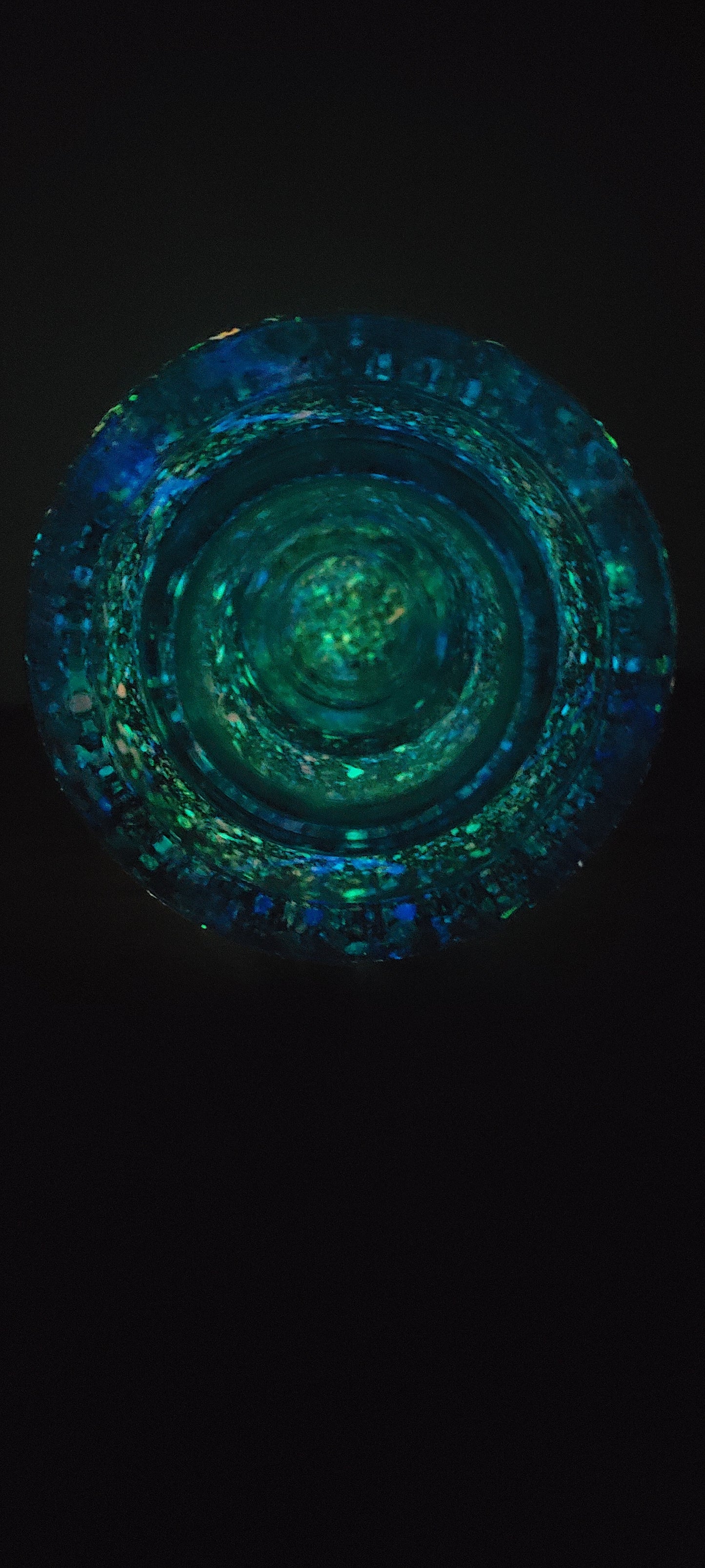 Glass Insulator Multi Color Glow In The Dark Decorative Piece