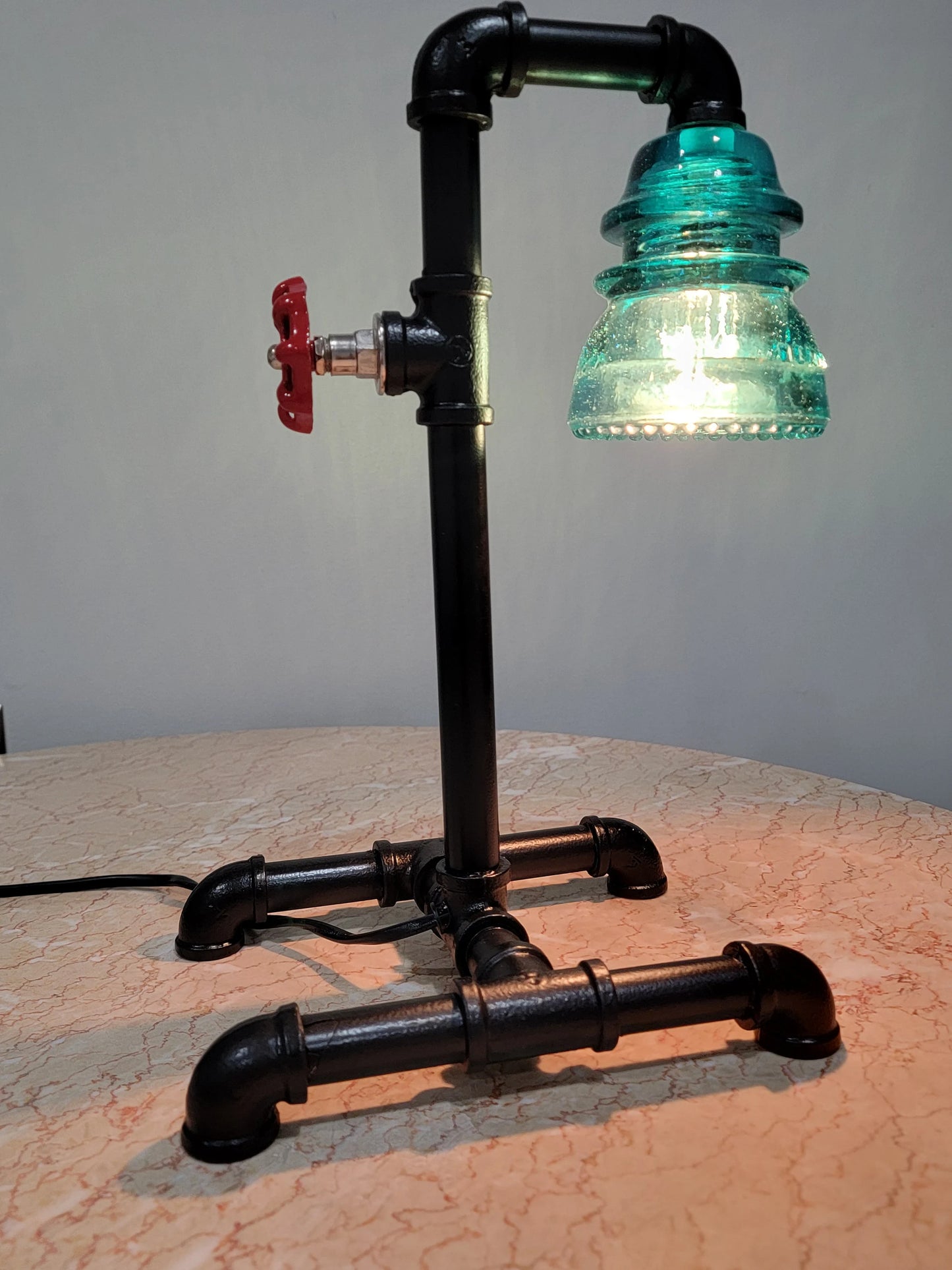 Vintage Hemingray 42 Glass Insulator Industrial Steampunk Table Lamp (Copy)